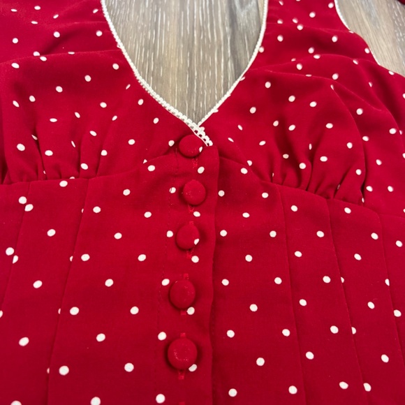 Red Polka Dot Halter Top NWT - Picture 6 of 15